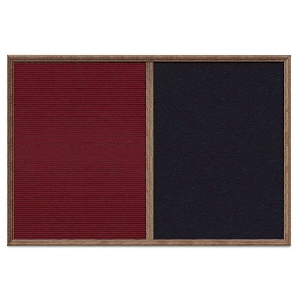 Enclosed Corkboard, 1 Door, 48"x36", 4" Fra